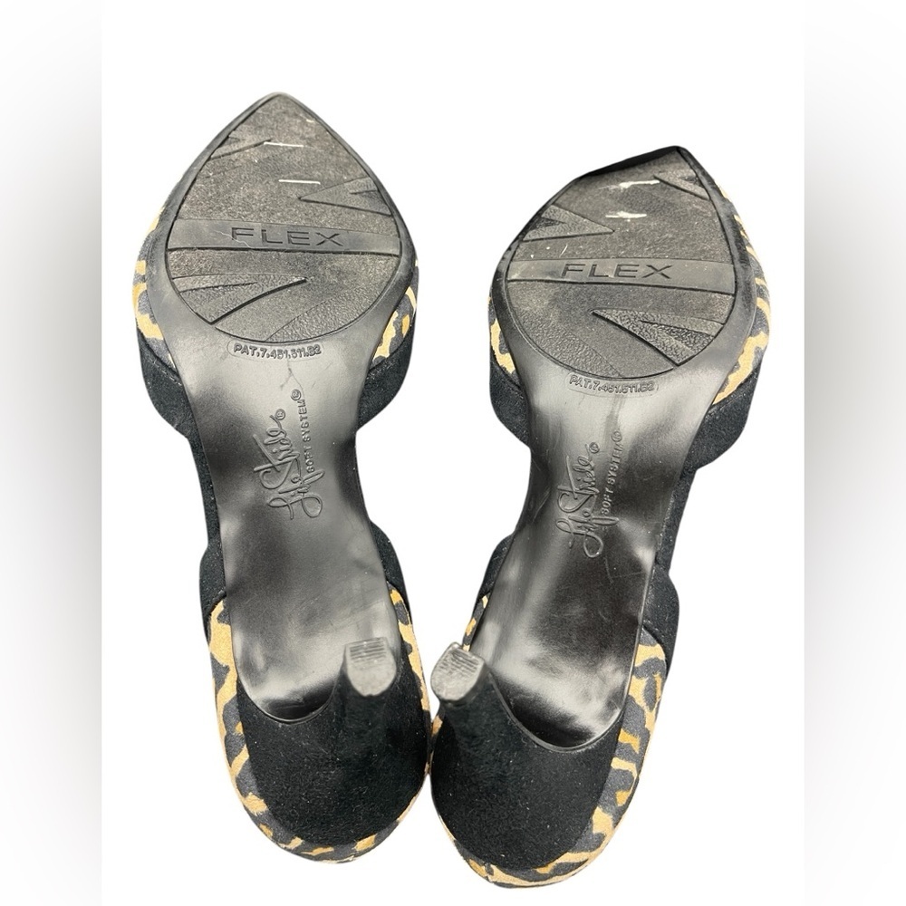 Life Stride Women’s Heels Brown Black Leopard Animal Print Stiletto Size 6 Glam - Picture 7 of 9
